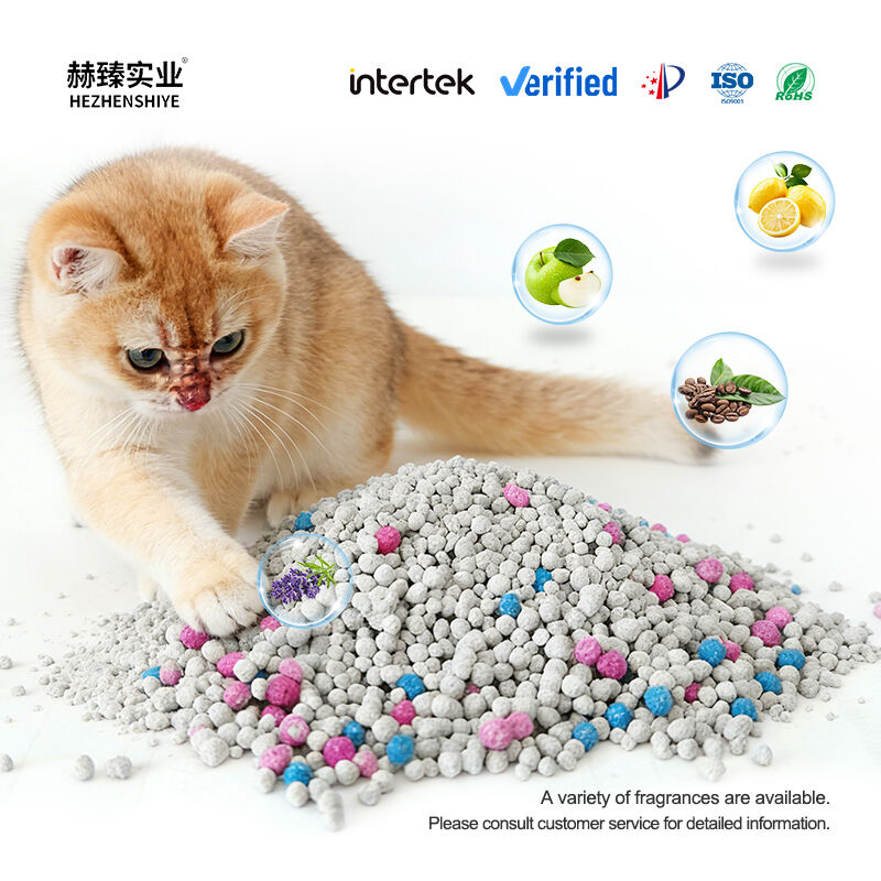 Bentonite Mineral Cat Litter Ball Shape Bentonite Cat Litter Dust Free Strong Odor Lock Fast Clumping Pet Cleaning Products Foreign Trade Supply Source Factory