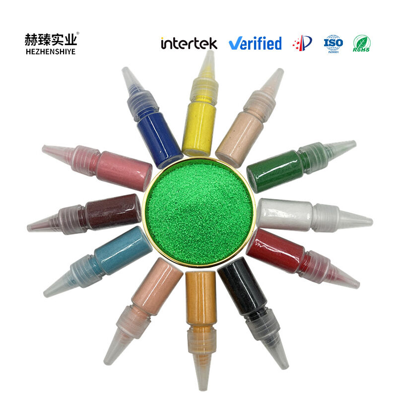 Weather resistant colored sand for garden landscapes interior decoration real stone paint industry