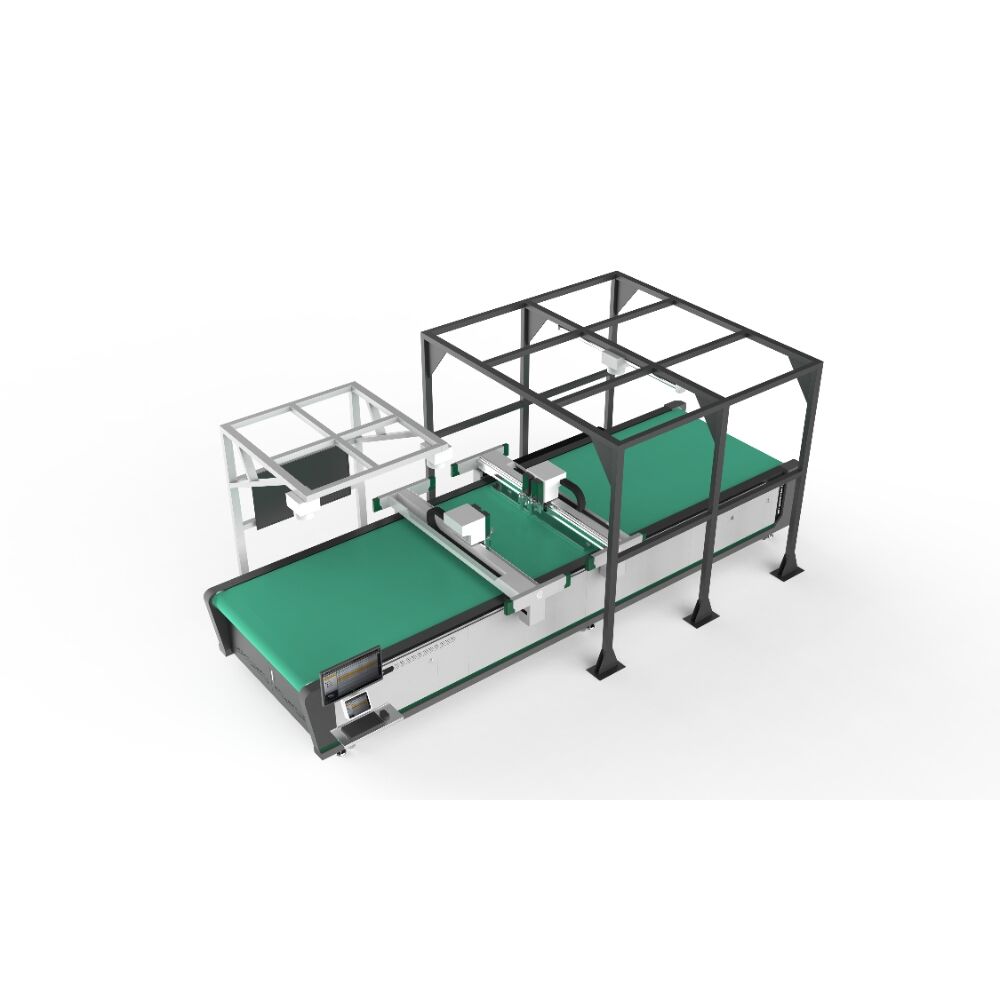 Macchina completamente automatica CNC per il taglio di pelle vera con lama vibrante