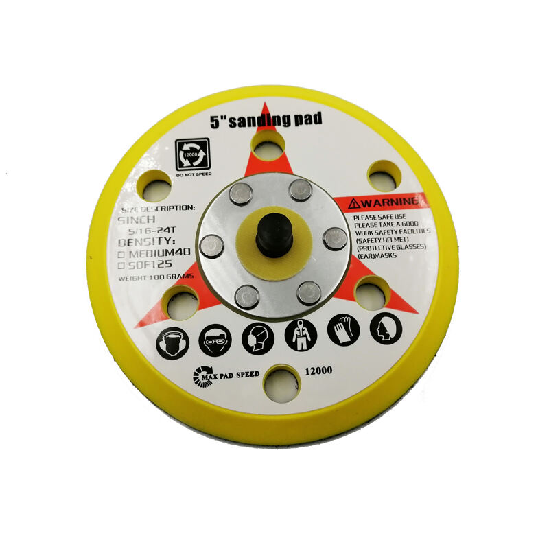 5 Inch 6 Hole Round Shape Pneumatic Sanding Pad for Sander