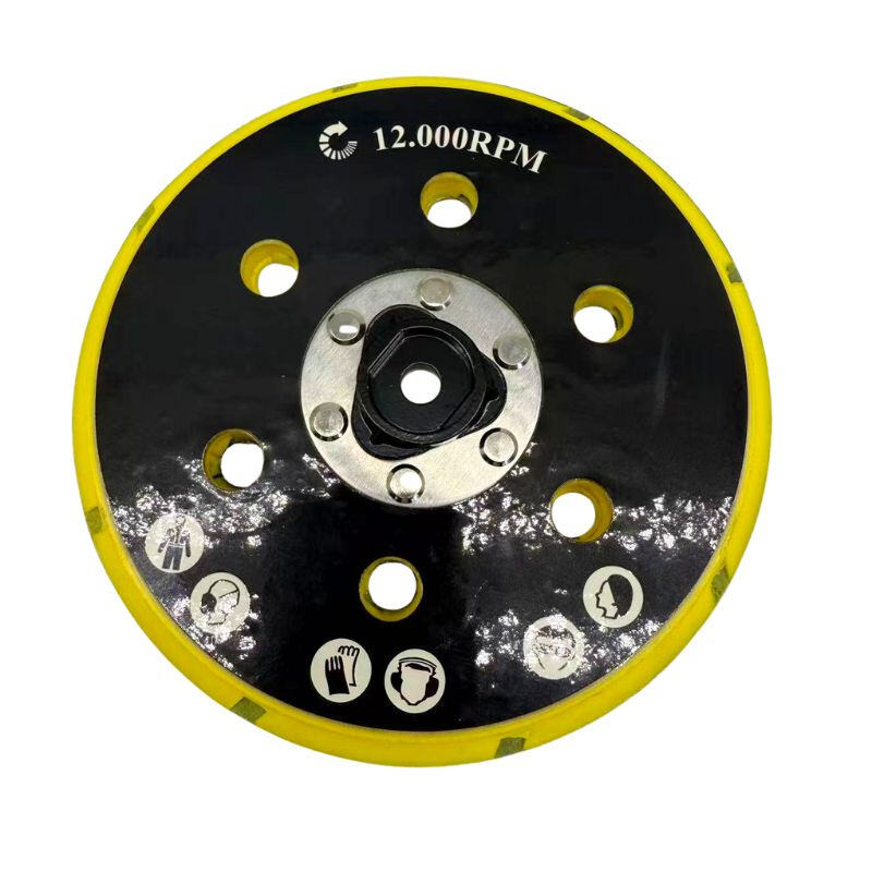 ແຜ່ນຊັກຜິວຂະໜາດ 6 ນິ້ວ 150mm 15 ຮູ ຄວາມແຂງປານກາງ ສຳລັບສີເຄືອບລົດໄຟ ໄມ້ ແລະ ລວດ