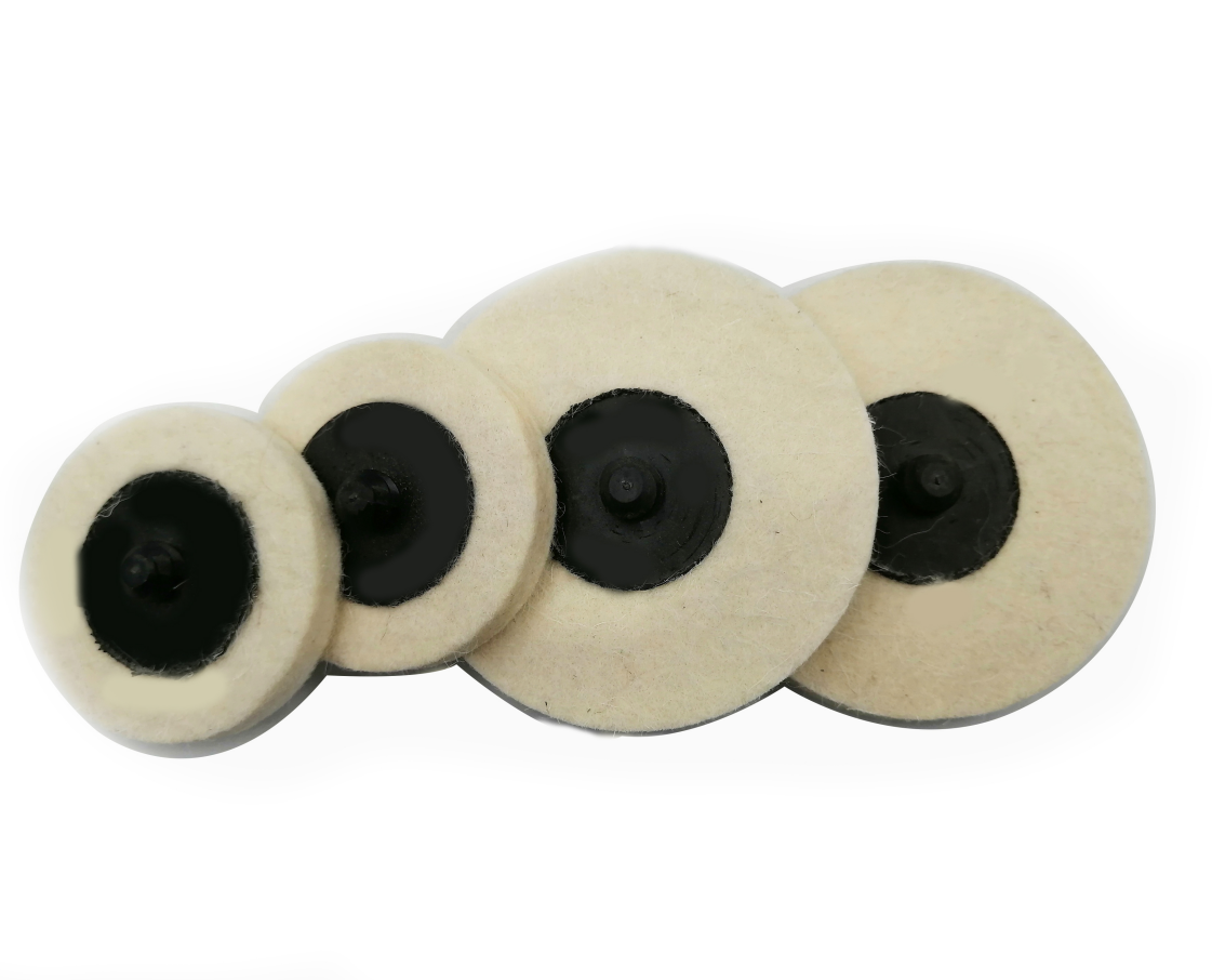 Factory Wholesale Wool Fabric Disc Polishing Buffing Pads Wheels Disc Pad Holder Perfect for Polishing and Buffing Projects