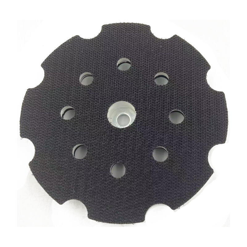 5 tommer 125 mm 8+1 hullers krok-og-løkke slibepapirplade til bil maling