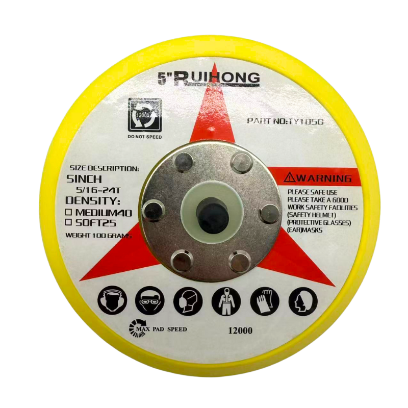 5 Inch No Hole Hook and Loop Sanding Pad for Wood Sanding