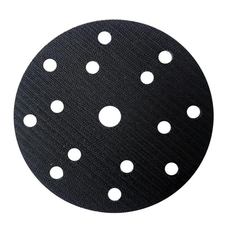 6 Inch 15 Hole 12 mm Thickness Soft Interface Hook and Loop Sponge Cushion Pad Interface Buffer Pad for Sander Car Body Repair Buffing & Polishing