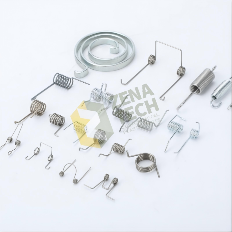 Assorted Custom Torsion Springs in Various Sizes and Leg Designs