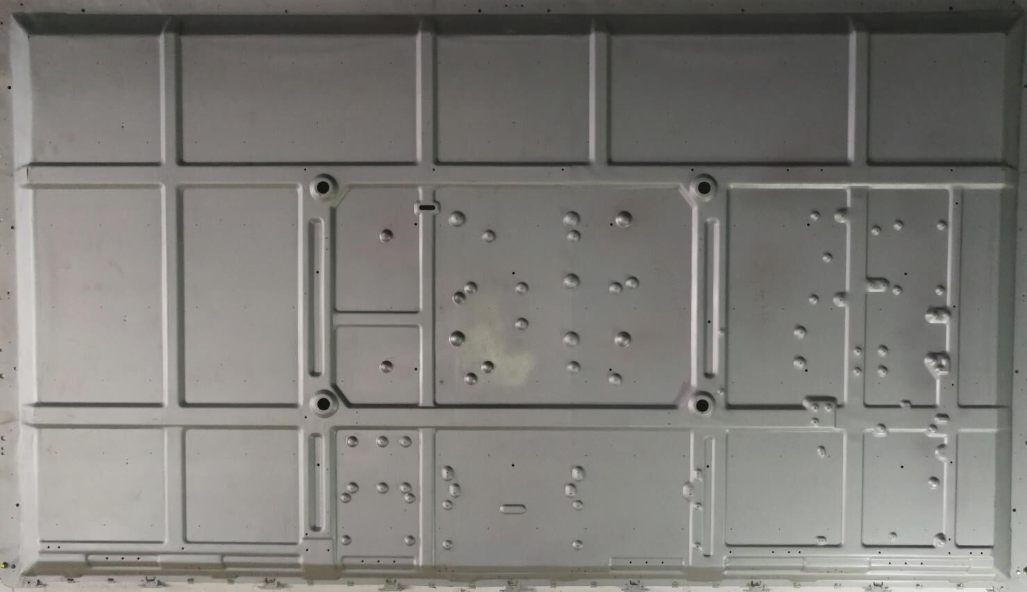 Custom Stamped Metal Backplate for Computer Monitor | High-Precision Stamping Parts Manufacturer | Zhejiang Zhengna Technology