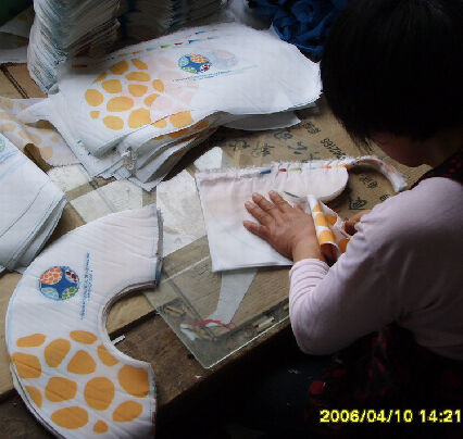 Produção artesanal de leques