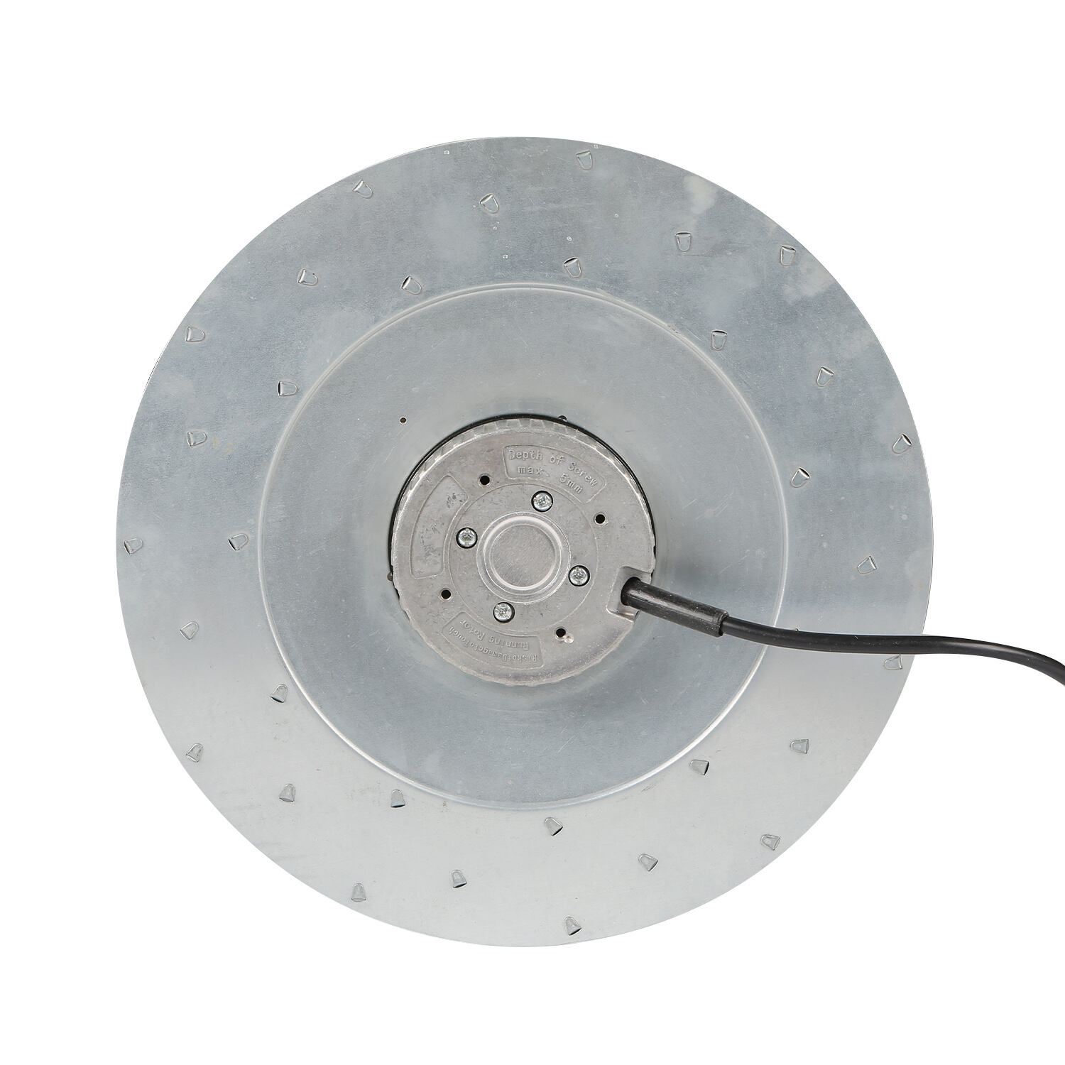 250mm EC 230V mental impeller backward curved centrifugal fan