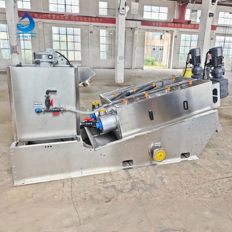 Stainless Steel Automatic Dewatering Multi Disc Screw Press Stacked Screw Sludge Dehydrator