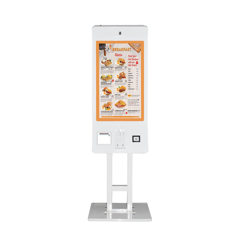 32'' Touchscreen Self-Service Ordering Kiosk - Integrated QR Code Scanner & Printer, Android RK3568A/X86(I3/I5/I7)Configurable Options