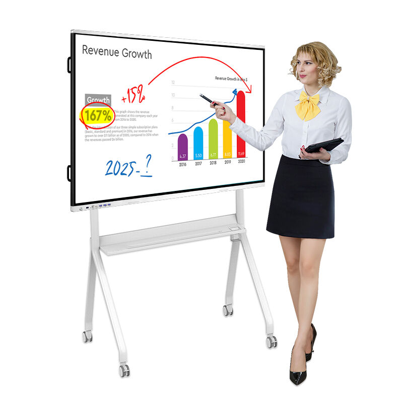 65-inch 4K UHD Interactive Smart Panel - Touch Teaching & Meeting All-in-One Machine with Android/Windows Dual System Commercial Display Device