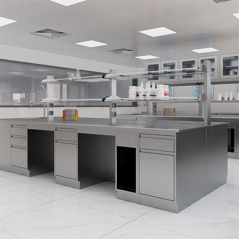 Modular Lab Bench-Modern Design Anti-microbico Stainless Steel ...