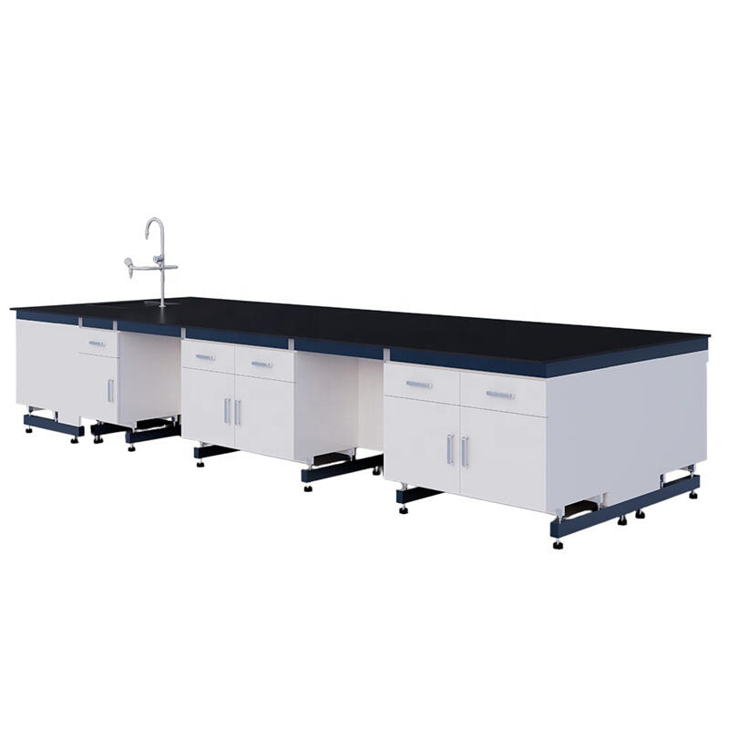 Factory Price Steel Wood Mobile Modular Laboratory Workbench Laboratory Test Bench for Hospital Workshop School Use