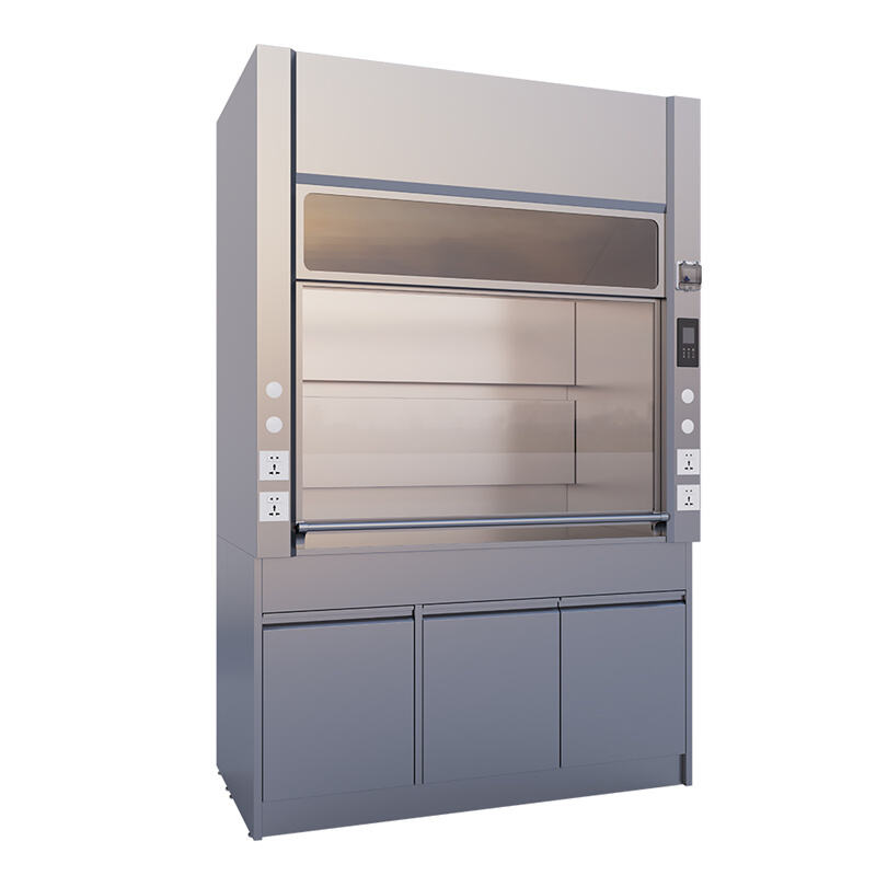 Factory Acid Resistant Stainless Steel Material Laboratory Equipment Fume Hood with Cabinets and Exhaust Fans