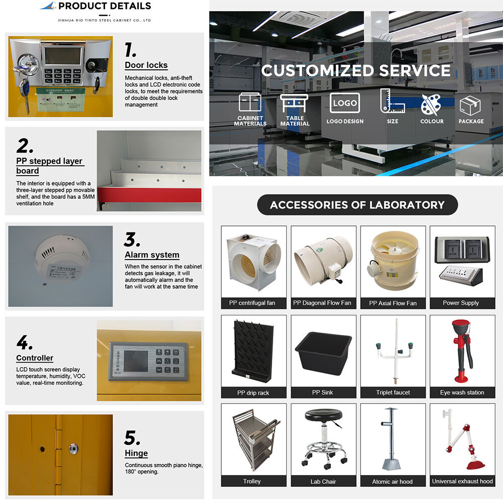 Sådan vælger du det rigtige brandsikre skab til opbevaring af kemikalier til dine behov