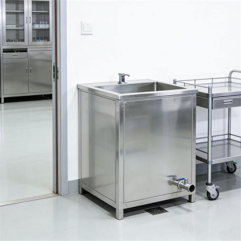 Undercounter Laboratory Sink Cabinet | SS304 Stainless Steel Basin & Corrosion-Resistant Base Unit for Research Labs