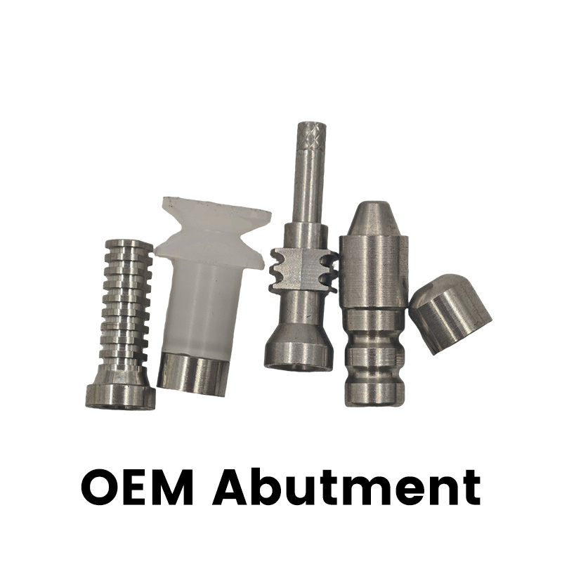 Novus Adventus Abutment Dentalis C-tech, Fabrica Sinica, Componentes Fixationis OEM, Tectus, Vis de Translatu, Abutment Rectum