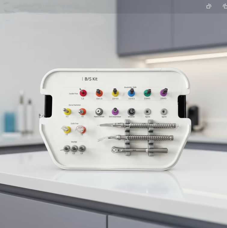 Dentem Originalis Impiantorum Dentalium Kit B/S pro divisione ossis et dilatatione, originalis kit GBR pro chirurgia dentali ad usum in aedificiis hospitalariis
