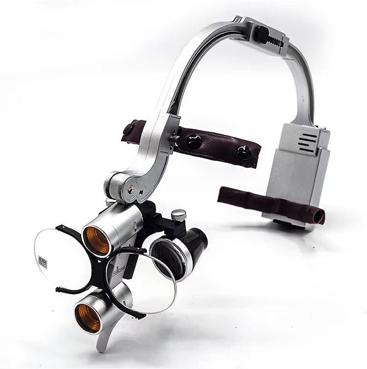 OEM 2.5X 3.5X Plastic Dental Headlamp Medical Loupes Magnifier Wireless Surgical Headlight Operation Factory Supplier manufacture
