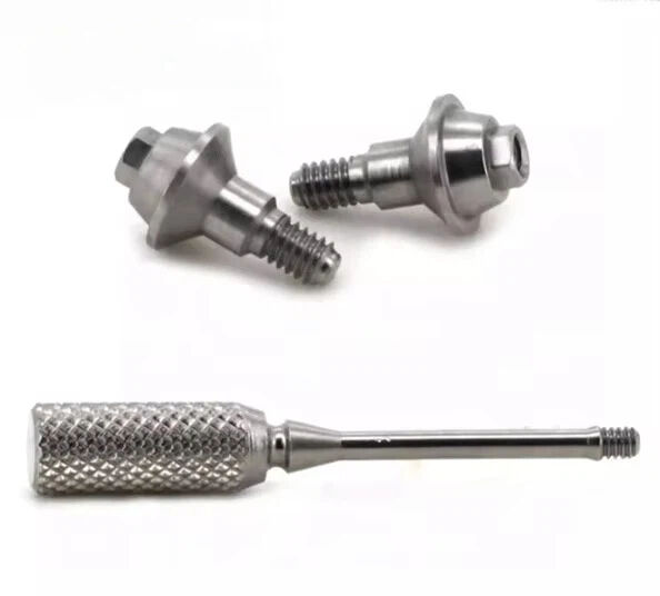 Adin-Mehrkomponenten-Zahnimplantat-Abutment aus Titan, Mehrbasis-Abutment, gerades Transferkomponente für schraubengefertigte Abutments