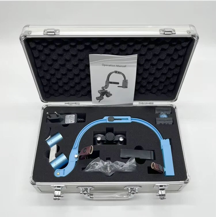 OEM 2.5X 3.5X Plastic Dental Headlamp Medical Loupes Magnifier Wireless Surgical Headlight Operation Factory Supplier supplier