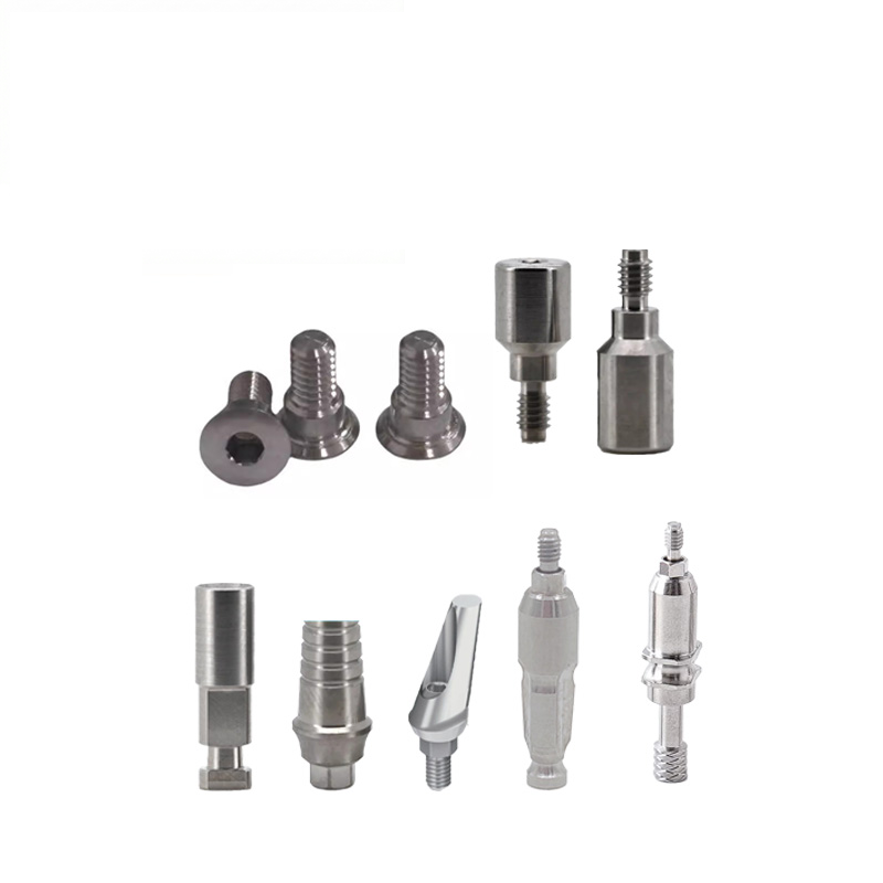 Componentis Abutmenti Dentalis Servitium OEM Fabrica Sinica Abutmentum Transmissionis Abutmentum Sanationis SLA Consumabilia Dentalia Usu ad Adin