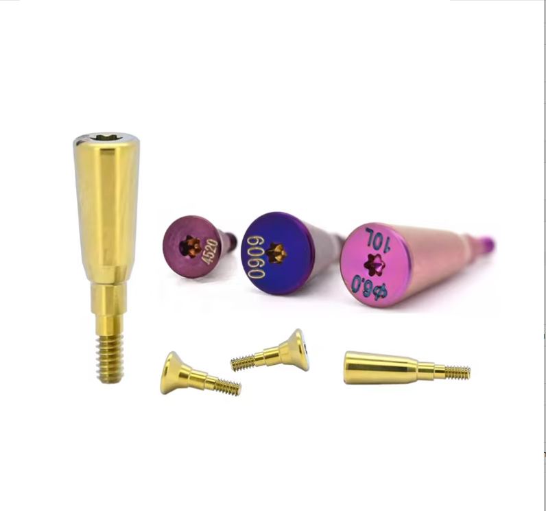 Straumann Titanium Abutmentum Sanationis Caput Clausurae Cementabile Directum/Angulatum Implantatum Analogum cum Poste Impressionis ad Usum in Aedibus Hospitalis