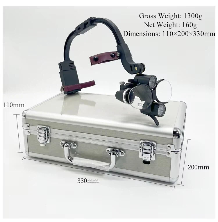 OEM 2.5X 3.5X Plastic Dental Headlamp Medical Loupes Magnifier Wireless Surgical Headlight Operation Factory Supplier details