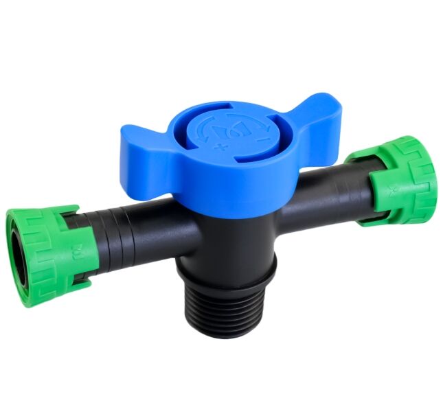 Lock Ring Tee Valve for Drip Tape