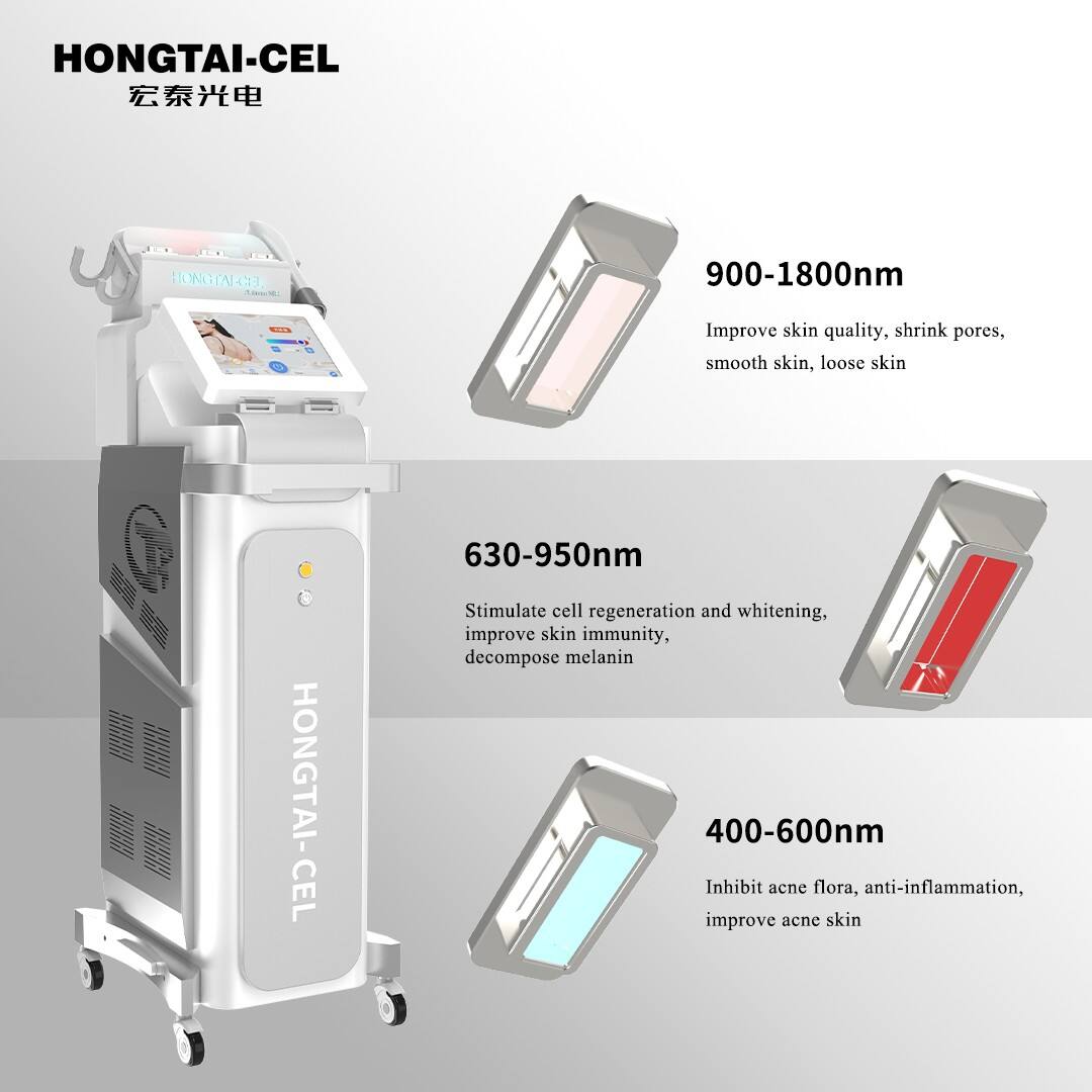 Professional Dual Handle 2 in 1 NIR & Red Light Therapy Device Face Body Whitening Rejuvenation Beauty Salon Equipment