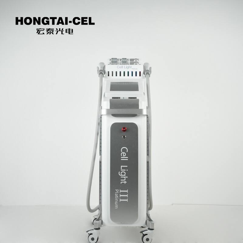 Двострука ручка ИПЛ и НИР Машина за светлосну терапију за професионално избељивање Подмлађивање Салонска опрема против старења