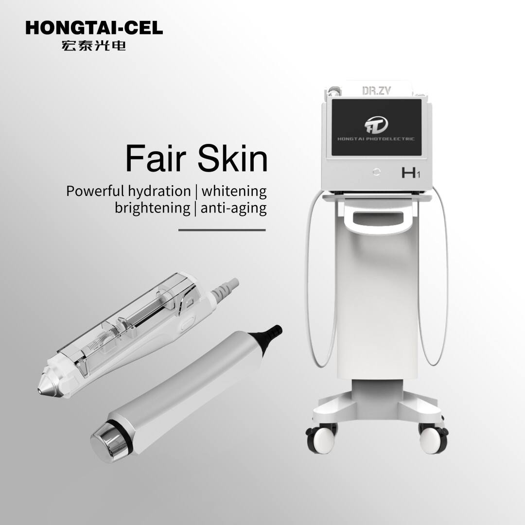 Professional 2 in 1 Facial Hydra Machine with No-Needle Mesotherapy High Pressure Jet Beauty Salon Equipment