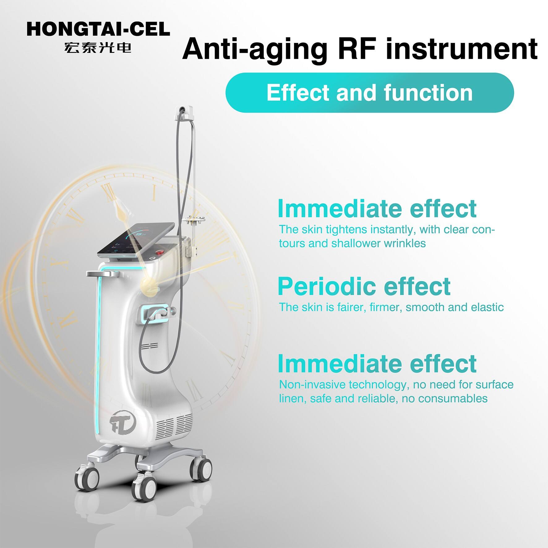 Monopolar RF Skin Rejuvenation Machine Deep Heating Firming Wrinkle Remova