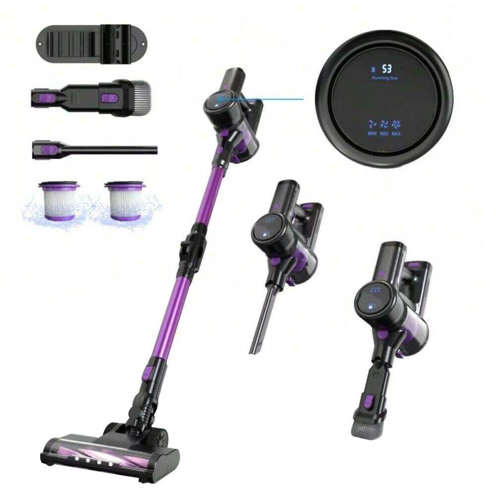 Quels accessoires sont fournis avec un aspirateur traîneau sans fil pratique ?