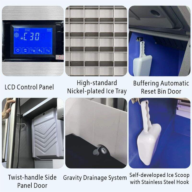 BY-1200W(F) Cube Ice Maker Split Type 520kg/24h  Water-cooling