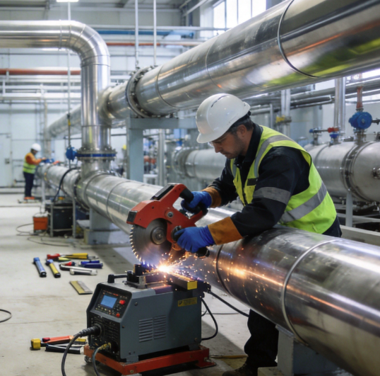 Municipal Water Treatment Plant Piping System