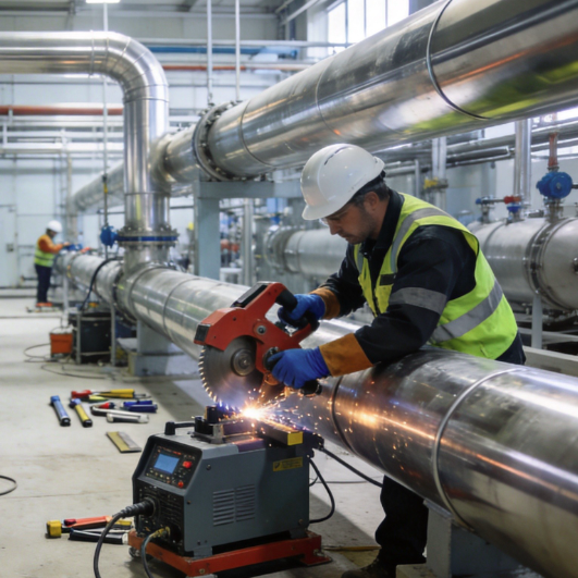 Municipal Water Treatment Plant Piping System