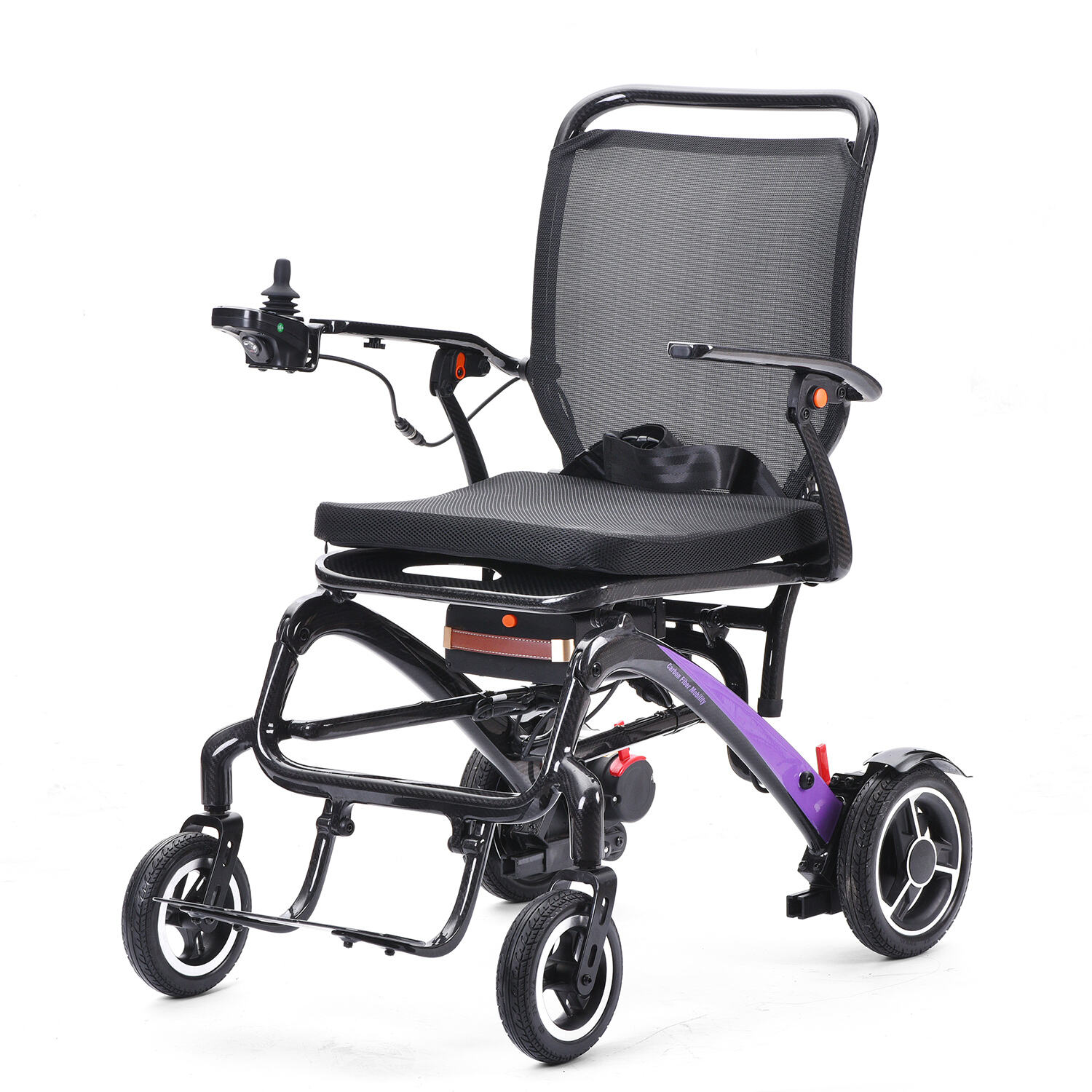 Portable Carbon Fiber Lightweight Electric Wheelchair with Brushless Motor