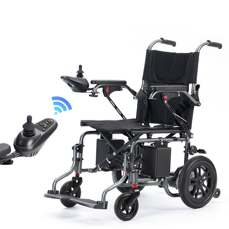 New Foldable Lightweight Carbon Steel Electric Wheelchair