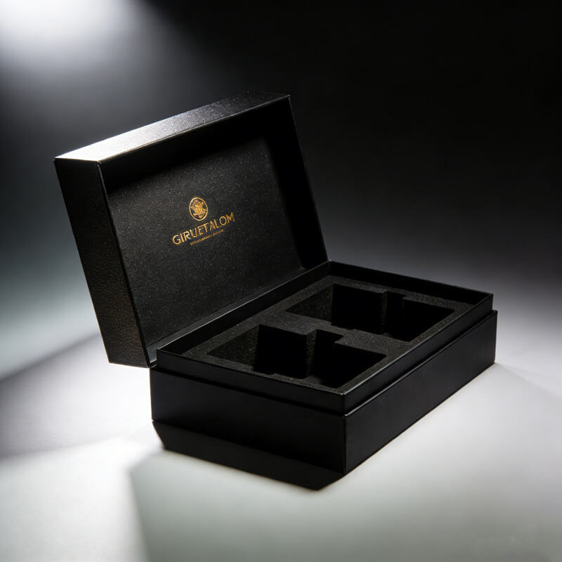 Gift box with handle for easy carrying perfect for wine bottles gift sets and larger presents