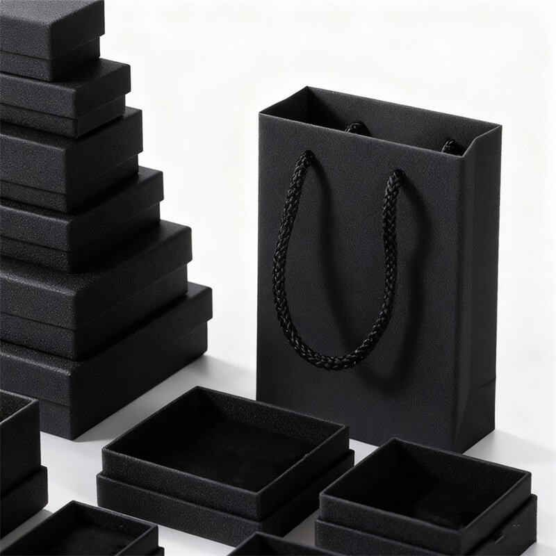 Jewelry package box cardboard or kraft paper options for shipping and retail presentation of jewelry items