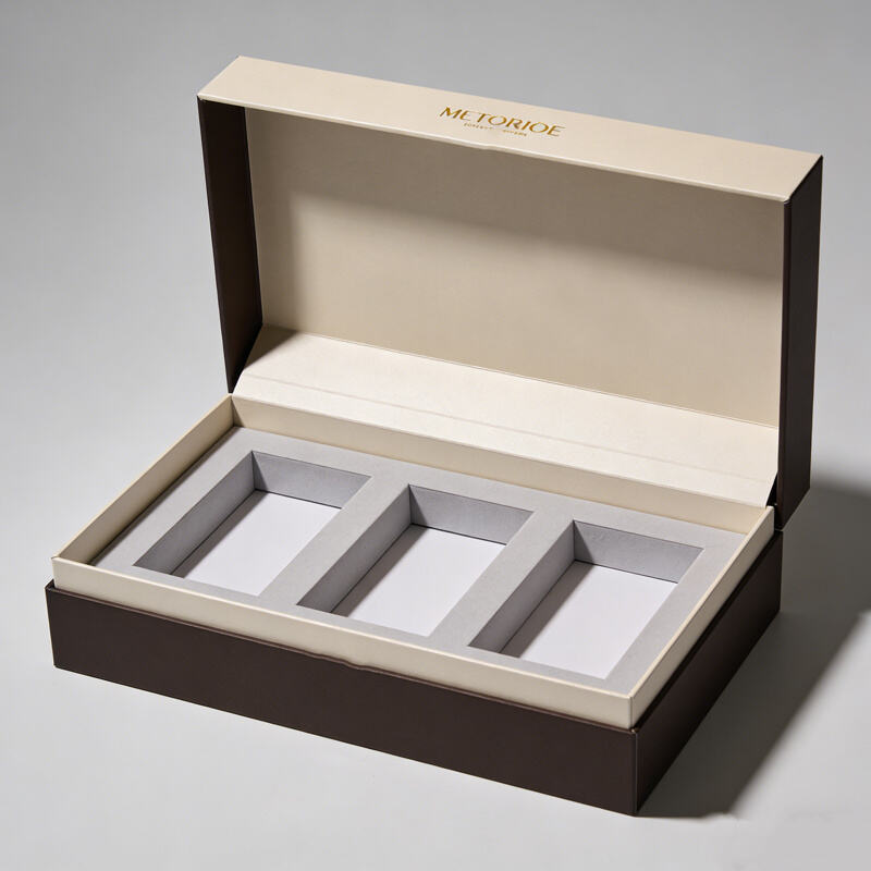 Vanity Box for Makeup Cosmetic with Mirror and Storage Organizer Cardboard Gift Box Custom Printed