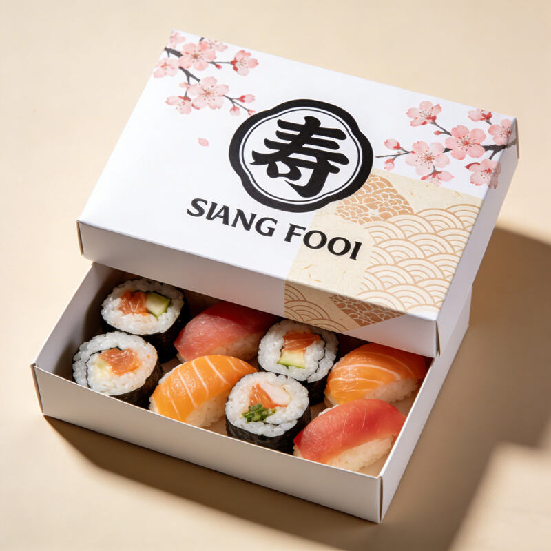 Custom takeaway food box with your restaurant logo branding for effective marketing and customer recall