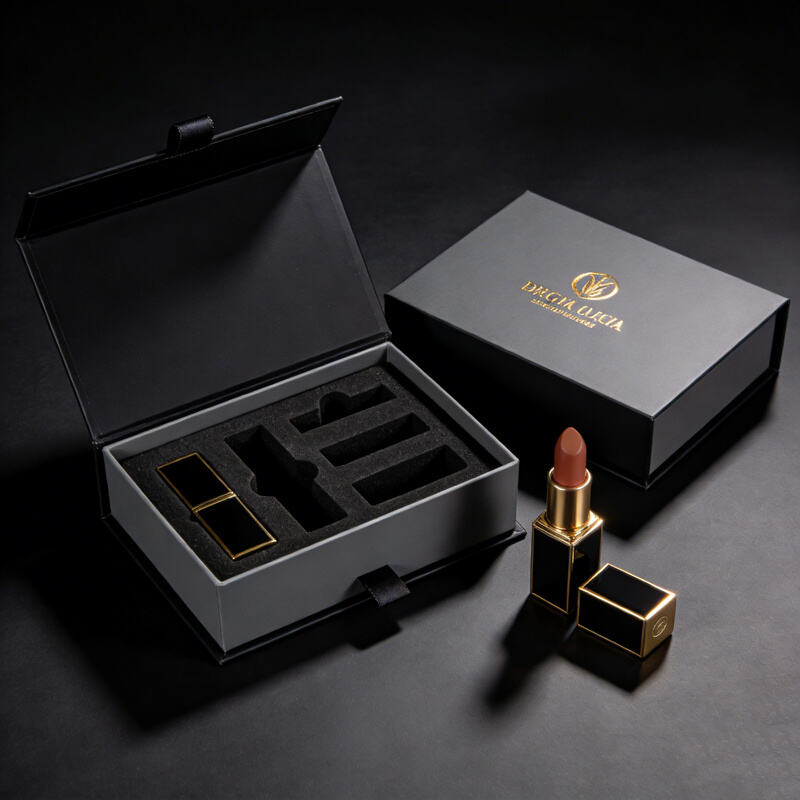 Double Side Cosmetic Boxes Skincare Magnetic Close Paper Gift Box for Luxury Packaging and Display
