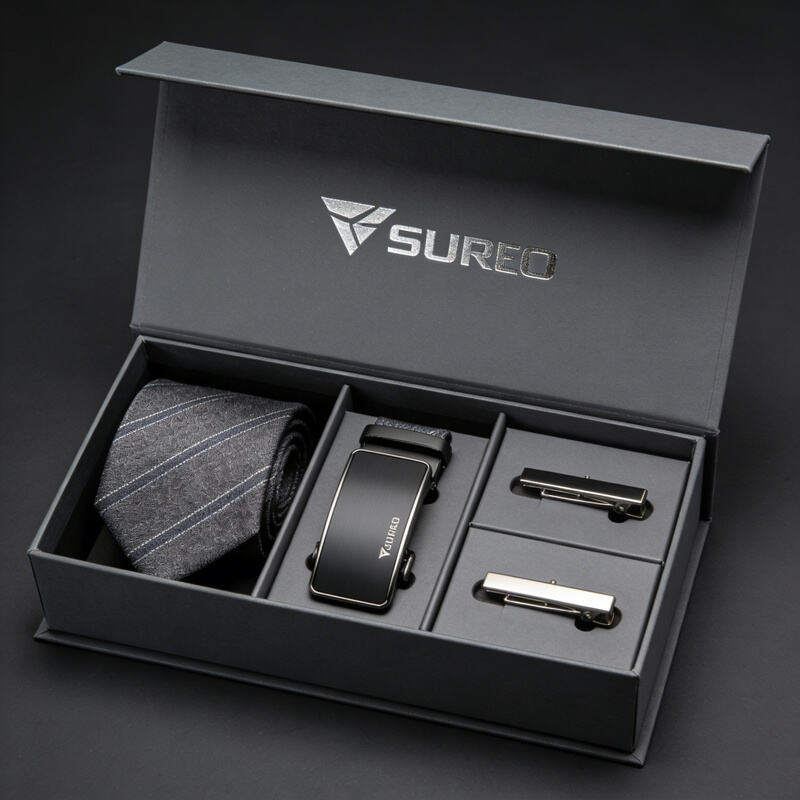 Elegant magnetic closure clothing packaging box with velvet finish and ribbon bow for luxury gift presentation