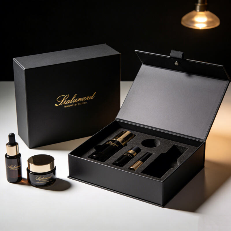 Custom Logo Printing Cardboard Cosmetic Paper Box for Perfume Bottles and Cosmetic Products Gift Set