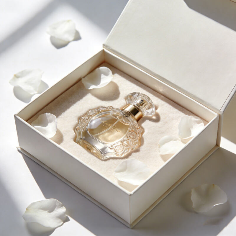 Perfume box packaging custom design for 30ml 50ml 100ml glass bottles with your brand logo and artwork