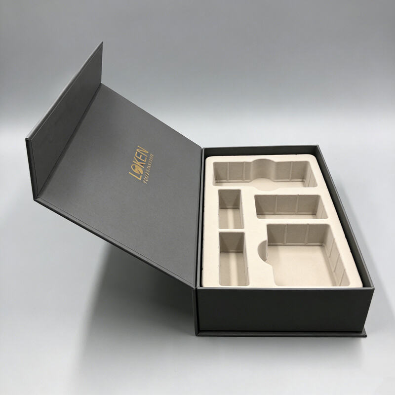 Luxury magnetic gift box customized with hot foil stamp for clothing brands and fashion accessories