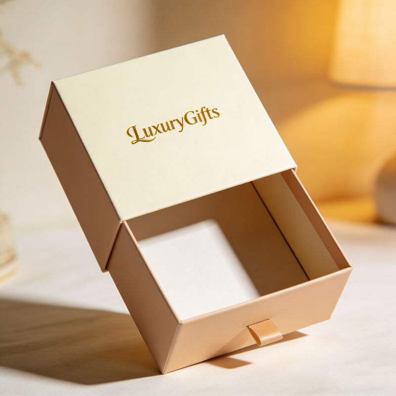 Kraft paper jewelry box natural and rustic packaging for artisan handmade or bohemian style jewelry